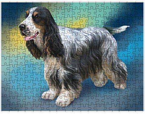 Cocker Spaniel Dog Puzzle with Photo Tin