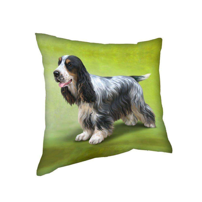 Cocker Spaniel Dog Throw Pillow