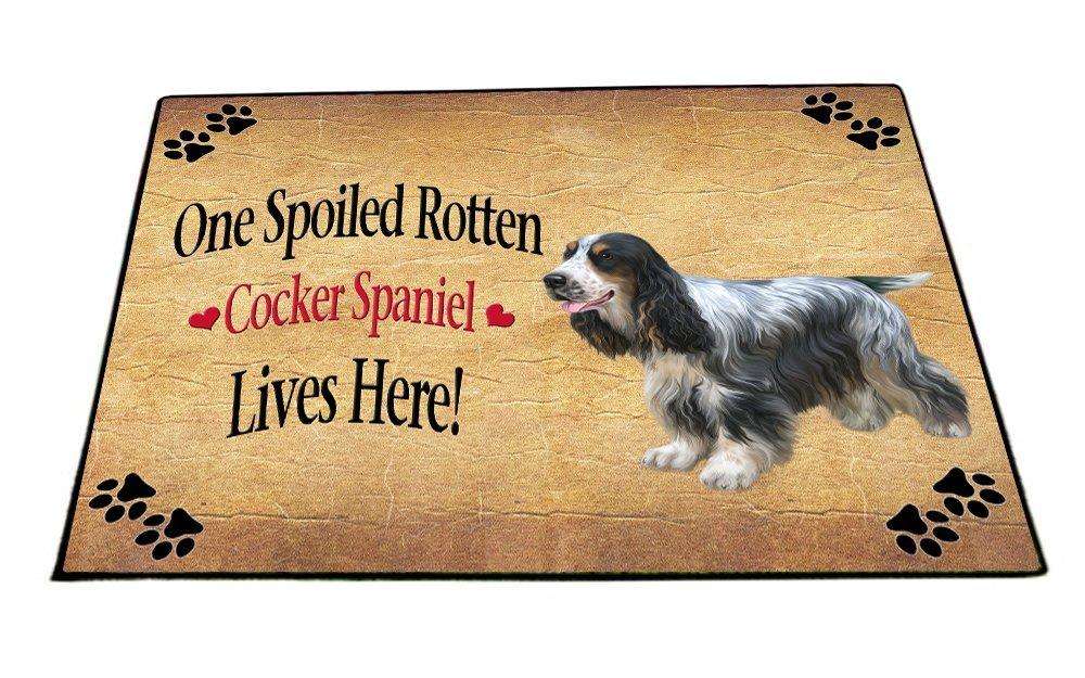 Cocker Spaniel Spoiled Rotten Dog Indoor/Outdoor Floormat