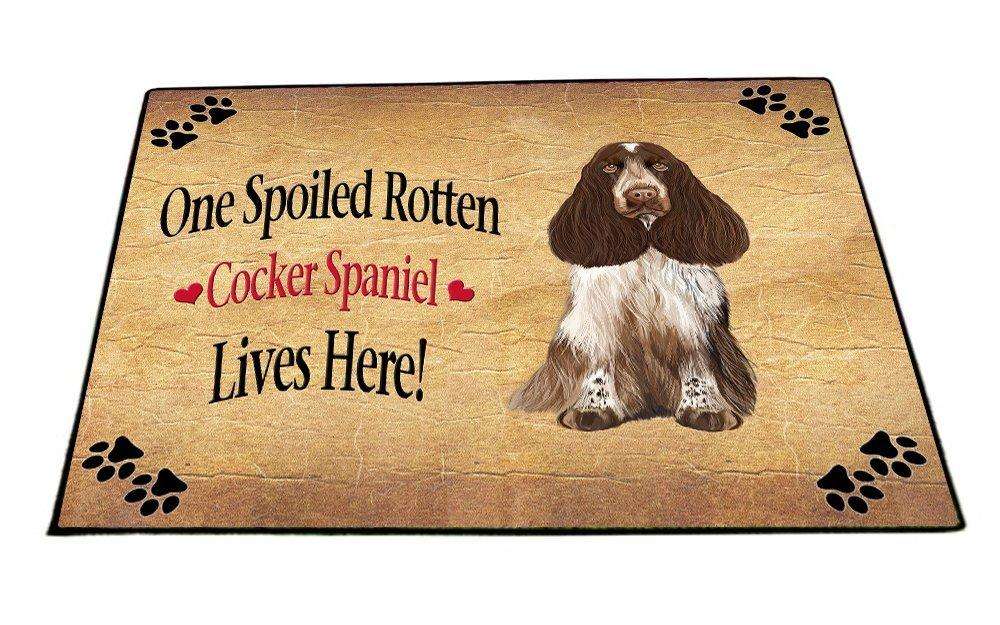 Cocker Spaniel Spoiled Rotten Dog Indoor/Outdoor Floormat