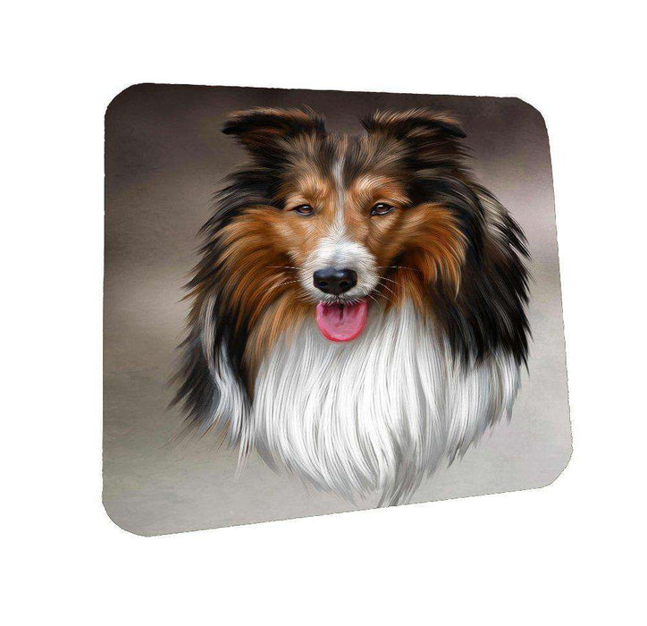 Collie Dog Coasters Set of 4