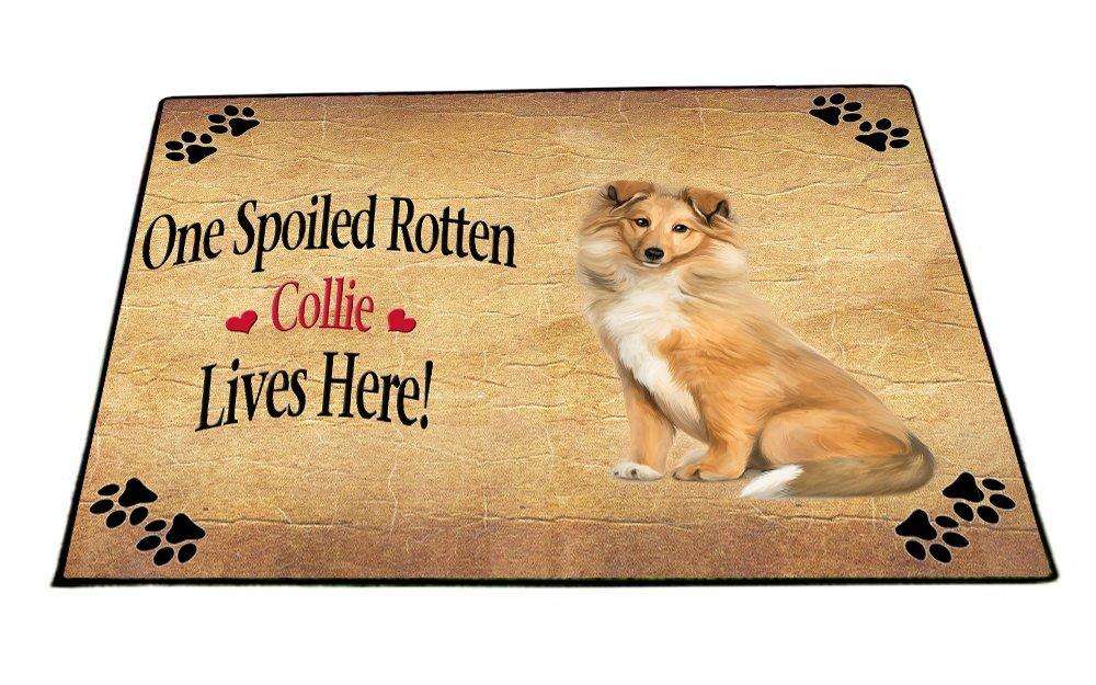 Collie Spoiled Rotten Dog Indoor/Outdoor Floormat