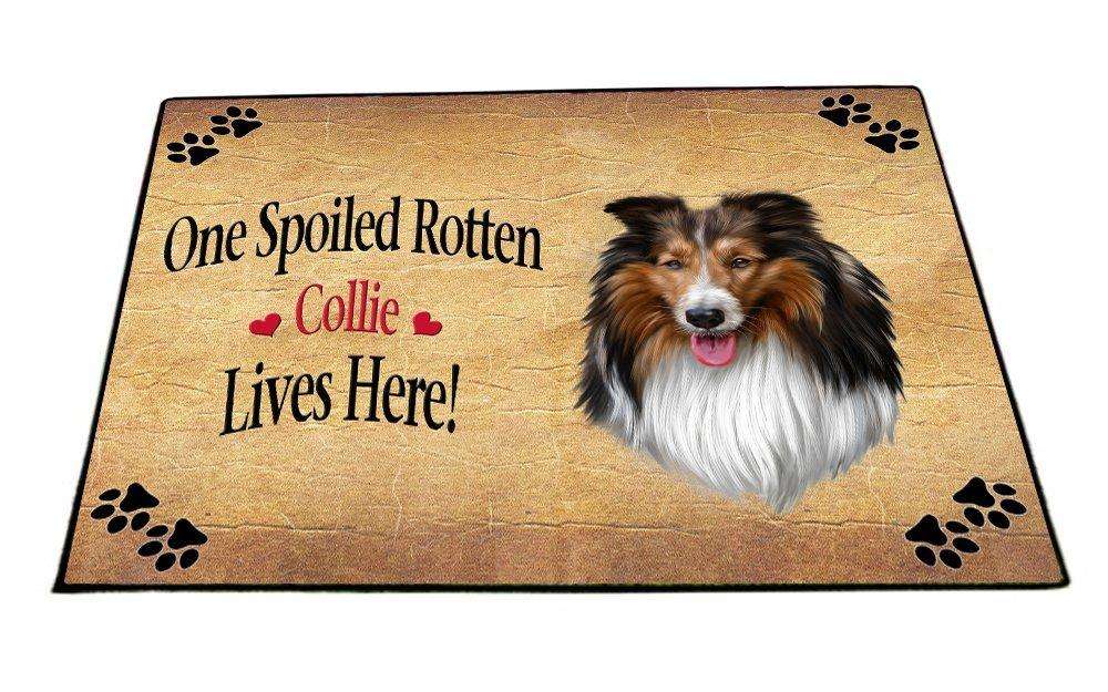 Collie Spoiled Rotten Dog Indoor/Outdoor Floormat