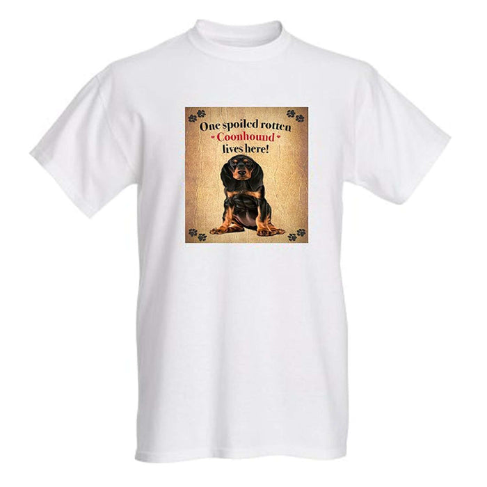 Coonhound Black And Tan Spoiled Rotten Dog T-Shirt