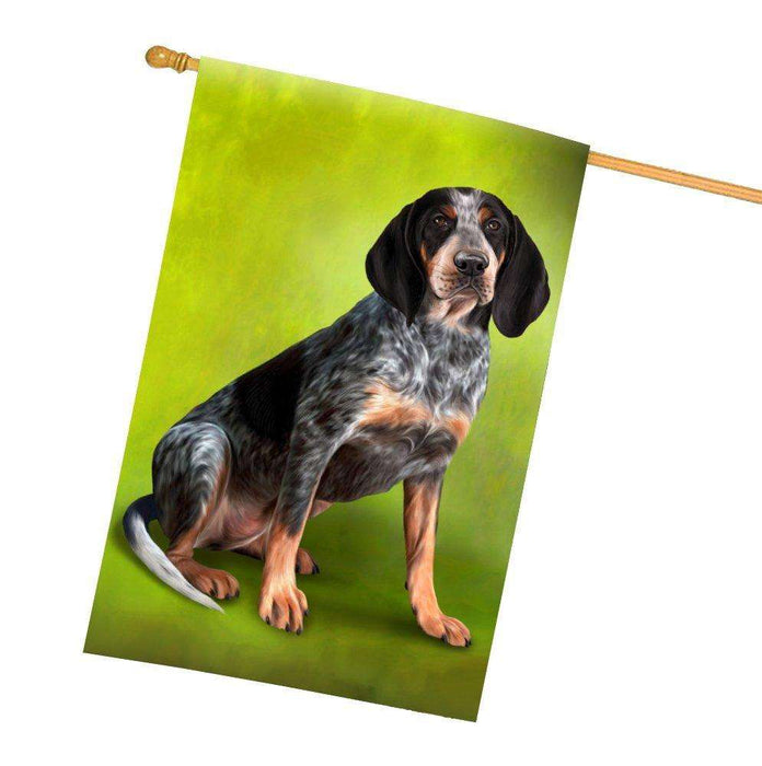 Coonhound Bluetick Dog All Weather House Flag