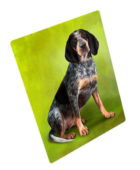 Coonhound Bluetick Dog Art Portrait Print Woven Throw Sherpa Plush Fleece Blanket