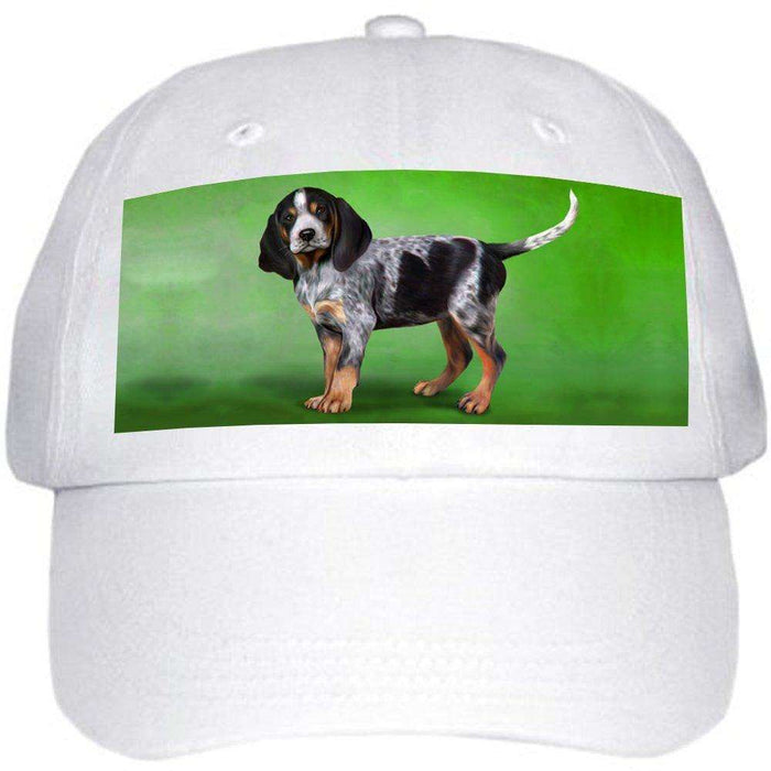 Coonhound Bluetick Dog Ball Hat Cap Off White