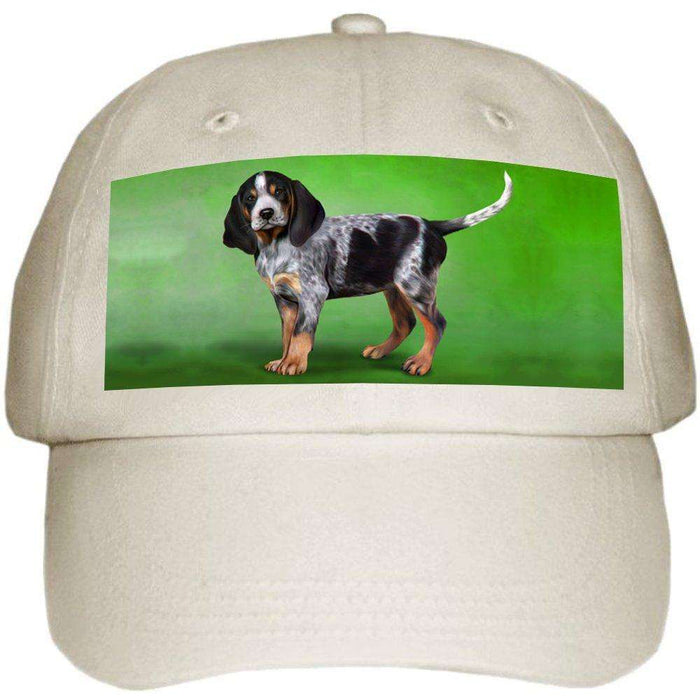 Coonhound Bluetick Dog Ball Hat Cap Off White