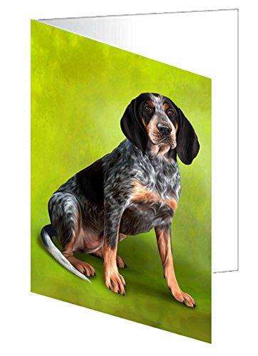 Coonhound Bluetick Dog Handmade Artwork Assorted Pets Greeting Cards and Note Cards with Envelopes for All Occasions and Holiday Seasons