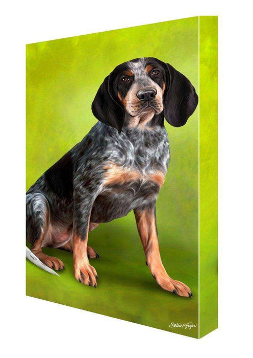 Coonhound Bluetick Dog Painting Printed on Canvas Wall Art Signed