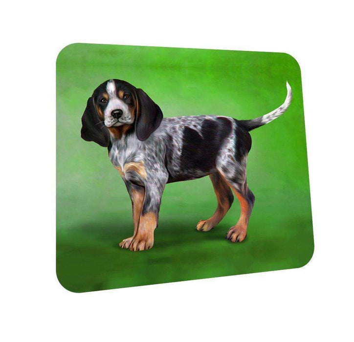 Coonhound Bluetick Puppy Dog Coasters Set of 4