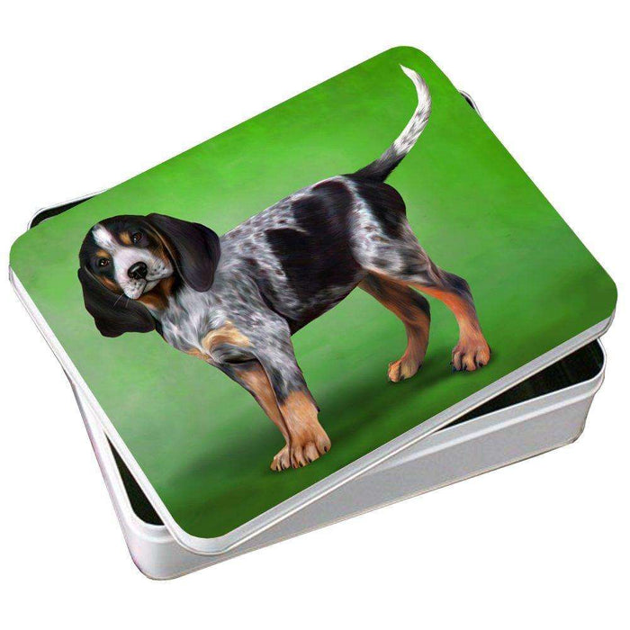 Coonhound Bluetick Puppy Dog Photo Storage Tin