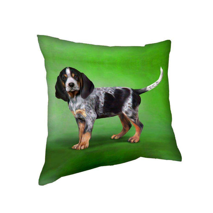 Coonhound Bluetick Puppy Dog Throw Pillow