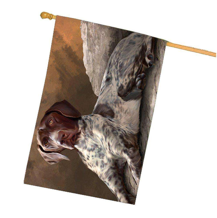 Coonhound Dog House Flag