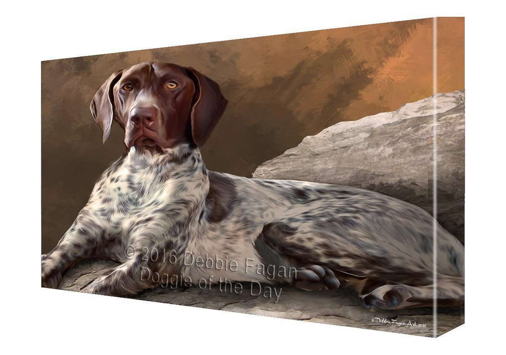 Coonhound Dog Painting Printed on Canvas Wall Art