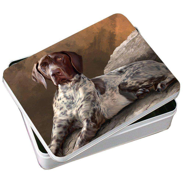 Coonhound Dog Photo Storage Tin