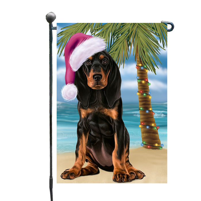 Christmas Summertime Beach Coonhound Dog Garden Flags Outdoor Decor for Homes and Gardens Double Sided Garden Yard Spring Decorative Vertical Home Flags Garden Porch Lawn Flag for Decorations GFLG68958