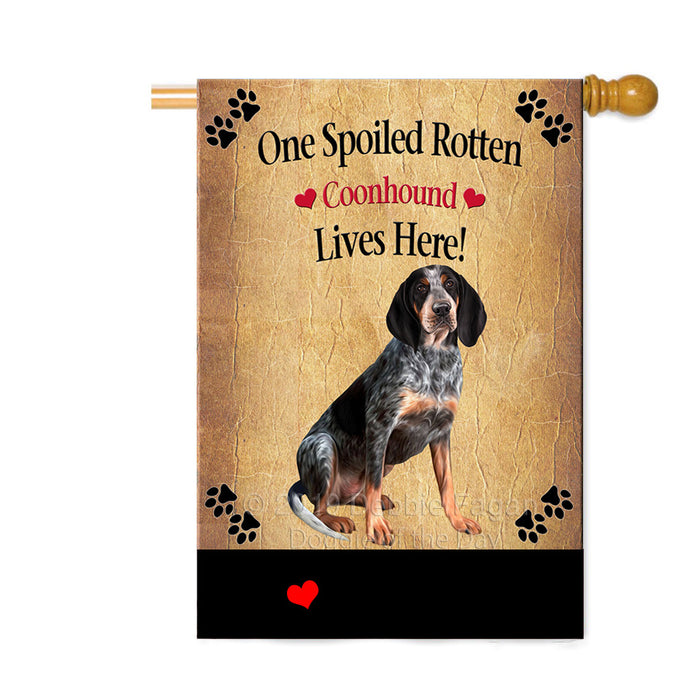 Personalized Spoiled Rotten Bluetick Coonhound Dog Custom House Flag FLG-DOTD-A63237