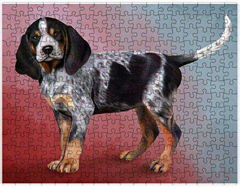 Coonhounds Bluetick Dog Puzzle with Photo Tin D084