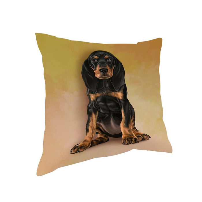 Coonhounds Dog Throw Pillow D329
