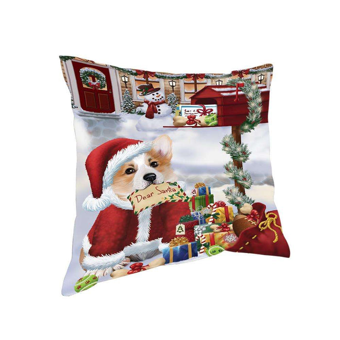 Corgi Dog Dear Santa Letter Christmas Holiday Mailbox Pillow PIL72200