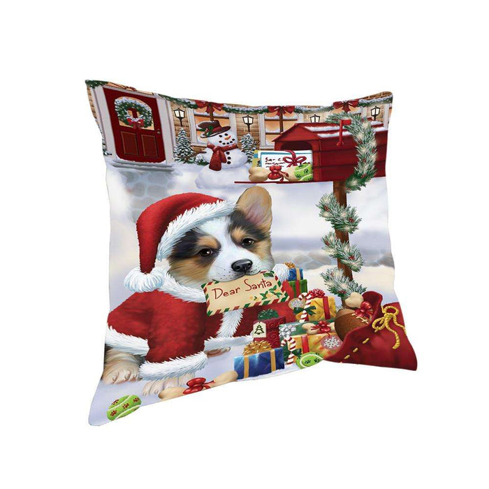 Corgi Dog Dear Santa Letter Christmas Holiday Mailbox Pillow PIL72204
