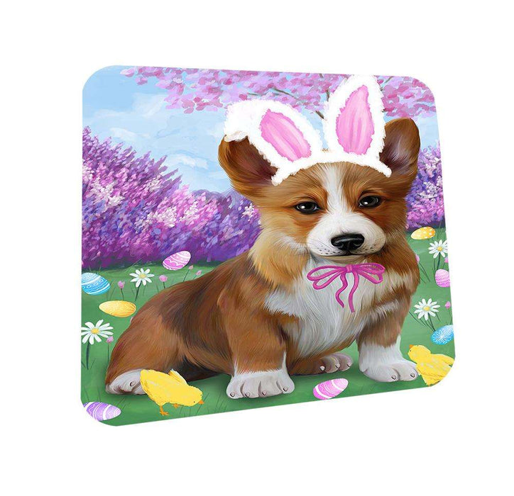 Corgi Dog Easter Holiday Coasters Set of 4 CST49074
