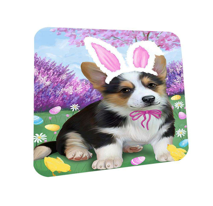 Corgi Dog Easter Holiday Coasters Set of 4 CST49076