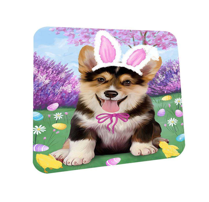 Corgi Dog Easter Holiday Coasters Set of 4 CST49077