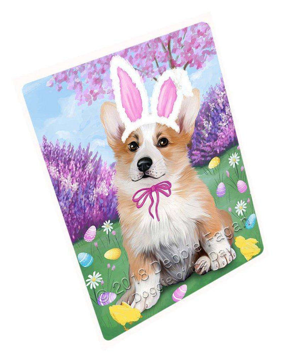 Corgi Dog Easter Holiday Large Refrigerator / Dishwasher Magnet RMAG54432