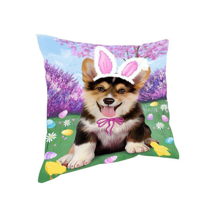 Corgi Dog Easter Holiday Pillow PIL52328