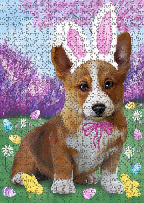 Corgi Dog Easter Holiday Puzzle with Photo Tin PUZL50388
