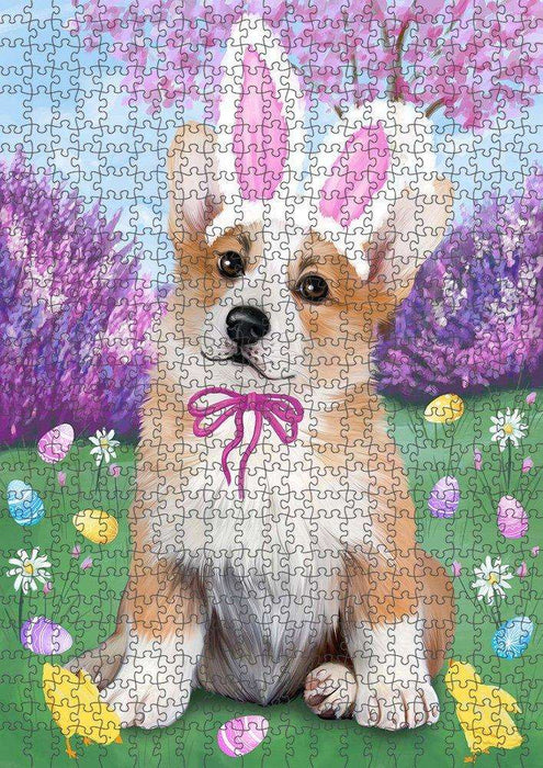 Corgi Dog Easter Holiday Puzzle with Photo Tin PUZL50391