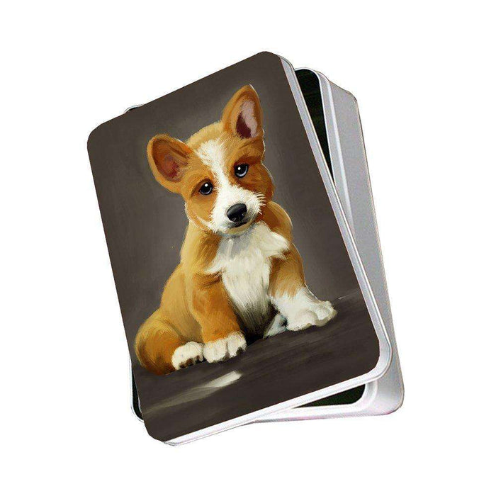 Corgi Dog Photo Storage Tin