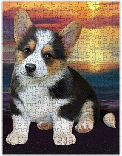 Corgi Dog Puzzle with Photo Tin