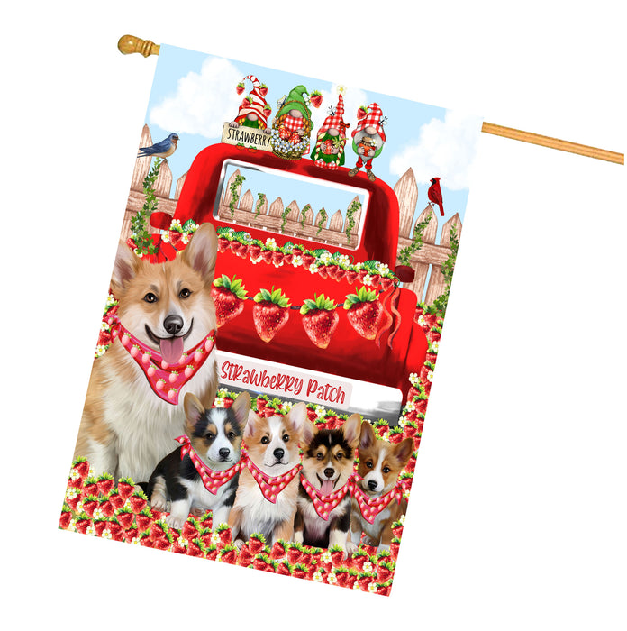 Corgi Dogs House Flag: Explore a Variety of Custom Designs, Double-Sided, Personalized, Weather Resistant, Home Outside Yard Decor, Dog Gift for Pet Lovers