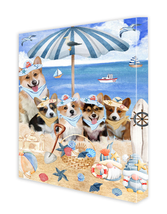 Corgi Wall Art Canvas, Explore a Variety of Designs, Custom Digital Painting, Personalized, Ready to Hang Room Decor, Dog Gift for Pet Lovers