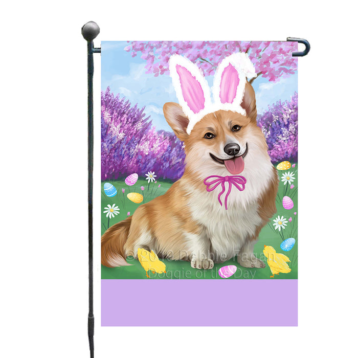 Personalized Easter Holiday Corgi Dog Custom Garden Flags GFLG-DOTD-A58843