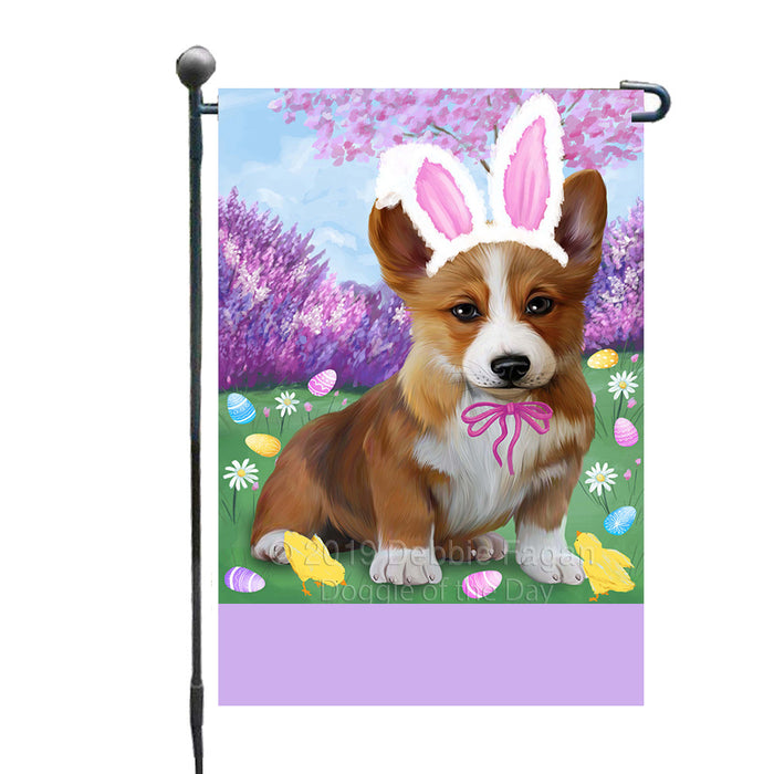 Personalized Easter Holiday Corgi Dog Custom Garden Flags GFLG-DOTD-A58845