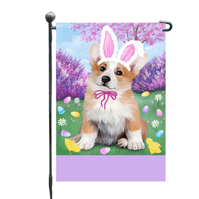 Personalized Easter Holiday Corgi Dog Custom Garden Flags GFLG-DOTD-A58846