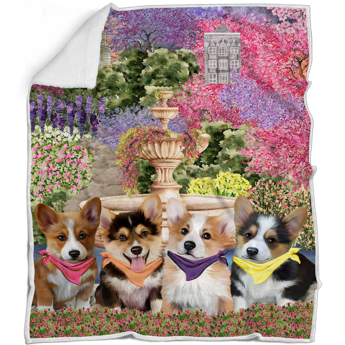 Corgi Blanket: Explore a Variety of Designs, Custom, Personalized, Cozy Sherpa, Fleece and Woven, Dog Gift for Pet Lovers