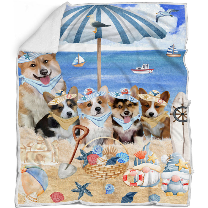 Corgi Blanket: Explore a Variety of Custom Designs, Bed Cozy Woven, Fleece and Sherpa, Personalized Dog Gift for Pet Lovers