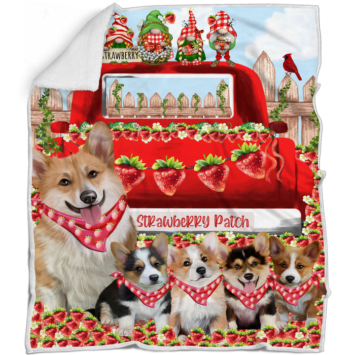 Corgi Bed Blanket, Explore a Variety of Designs, Custom, Soft and Cozy, Personalized, Throw Woven, Fleece and Sherpa, Gift for Pet and Dog Lovers
