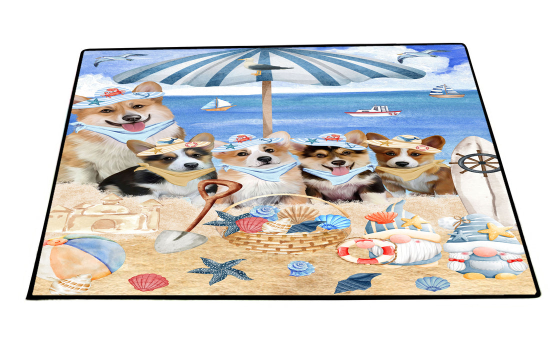 Corgi Floor Mat and Door Mats, Explore a Variety of Designs, Personalized, Anti-Slip Welcome Mat for Outdoor and Indoor, Custom Gift for Dog Lovers