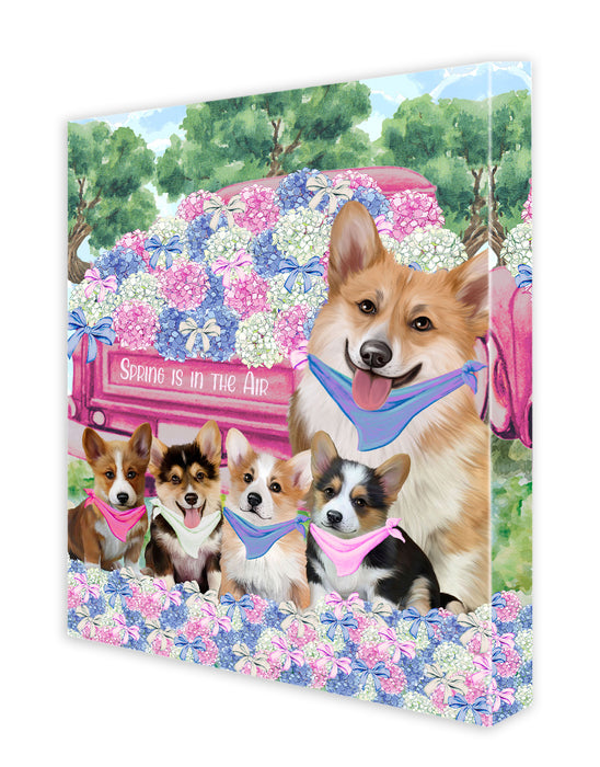 Corgi Canvas: Explore a Variety of Designs, Personalized, Digital Art Wall Painting, Custom, Ready to Hang Room Decor, Dog Gift for Pet Lovers