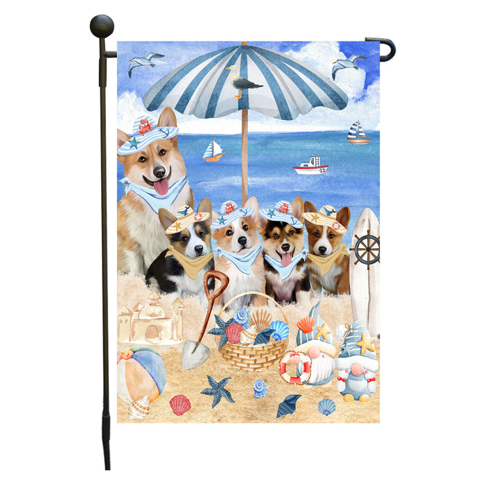 Corgi Dogs Garden Flag, Double-Sided Outdoor Yard Garden Decoration, Explore a Variety of Designs, Custom, Weather Resistant, Personalized, Flags for Dog and Pet Lovers