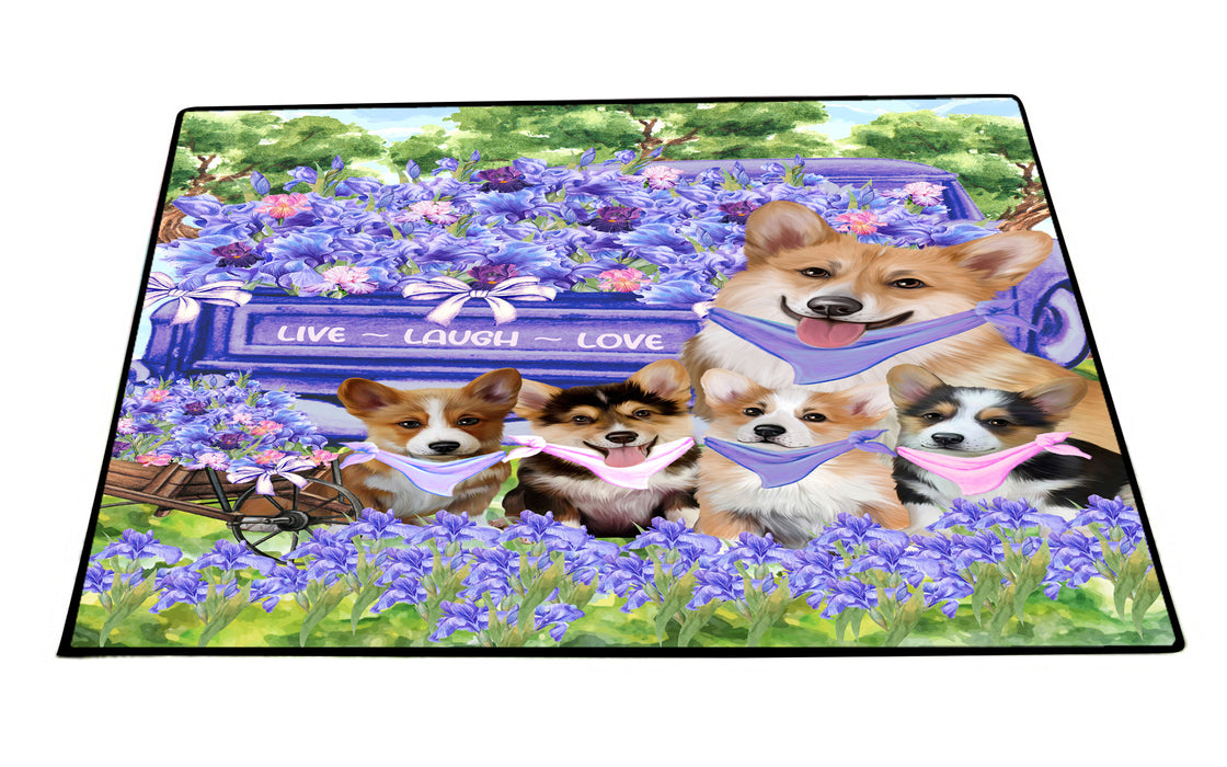 Corgi Floor Mat, Non-Slip Door Mats for Indoor and Outdoor, Custom, Explore a Variety of Personalized Designs, Dog Gift for Pet Lovers