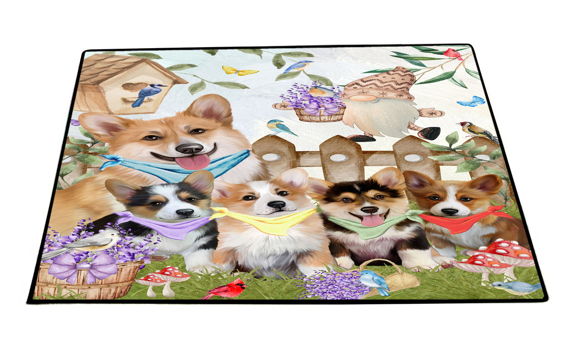 Corgi Floor Mat and Door Mats, Explore a Variety of Designs, Personalized, Anti-Slip Welcome Mat for Outdoor and Indoor, Custom Gift for Dog Lovers