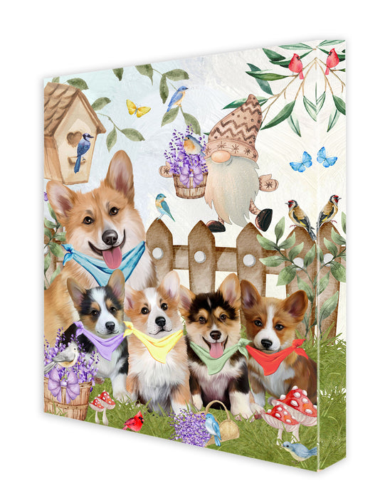 Corgi Wall Art Canvas, Explore a Variety of Designs, Personalized Digital Painting, Custom, Ready to Hang Room Decor, Gift for Dog and Pet Lovers