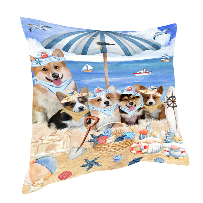 Corgi Throw Pillow: Explore a Variety of Designs, Cushion Pillows for Sofa Couch Bed, Personalized, Custom, Dog Lover's Gifts